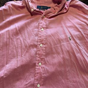 Dark pink, Ralph Lauren, long sleeve button up shirt
